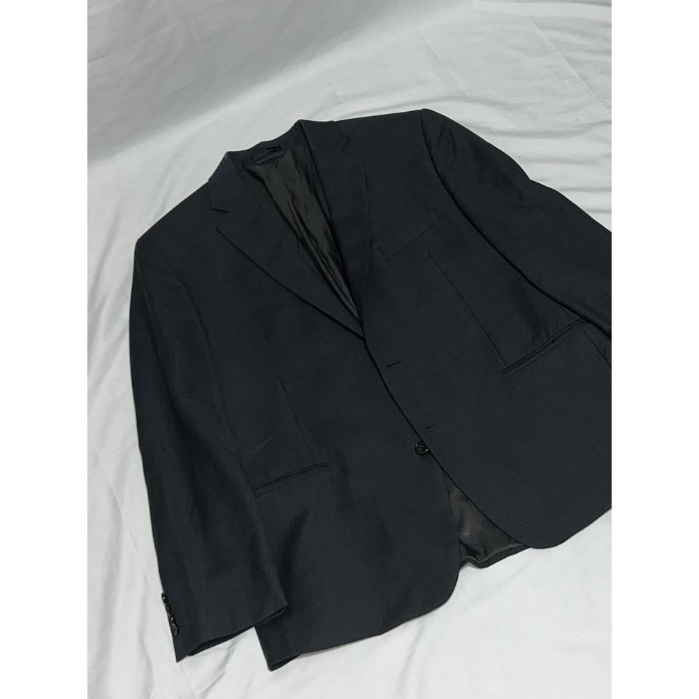 Lauren Ralph Lauren Blazer Mens 44R Black 100% Wool Soft Sport Coat Classic